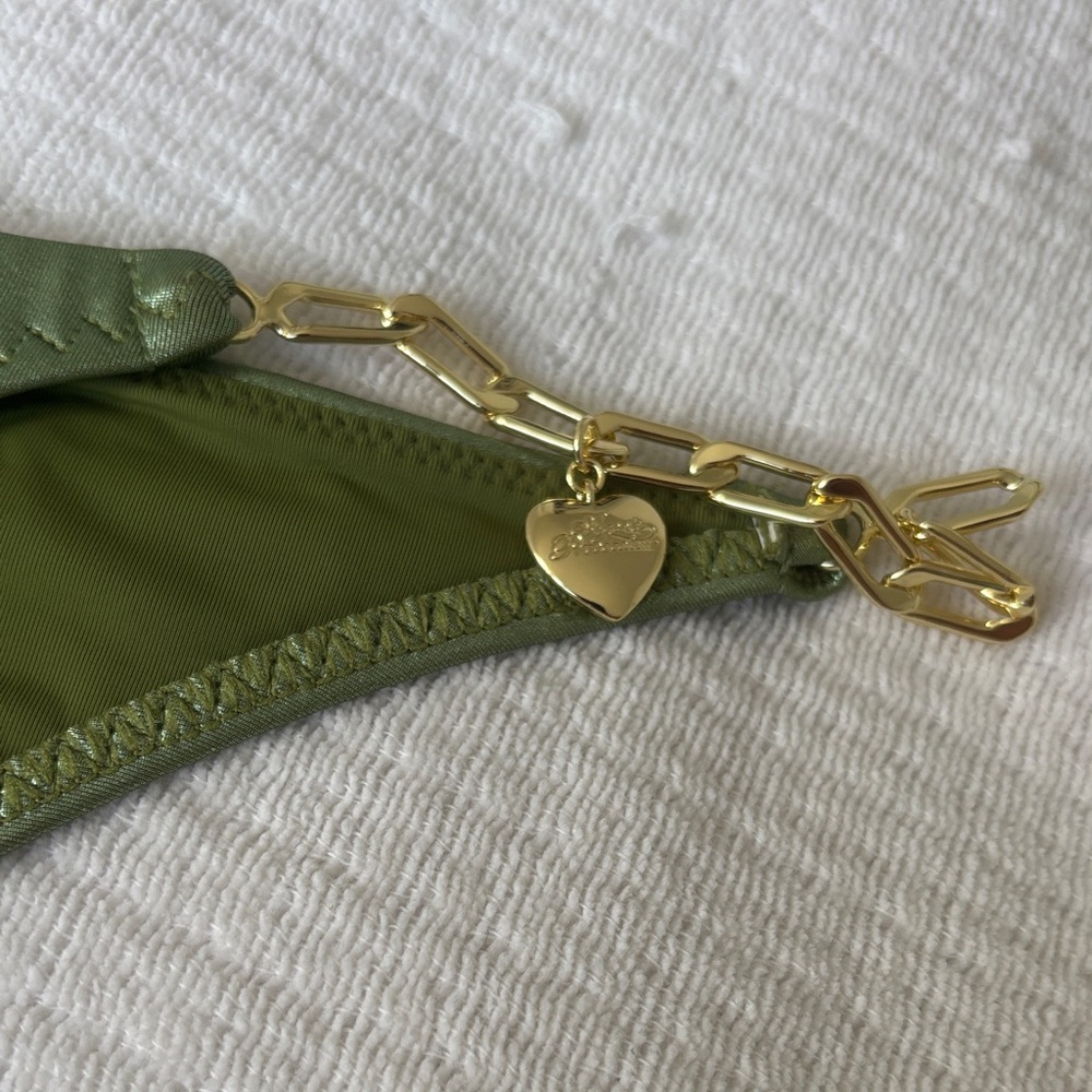 NWT Agent Provocateur Metallic Green Bikini Bottom - Picture 3 of 5